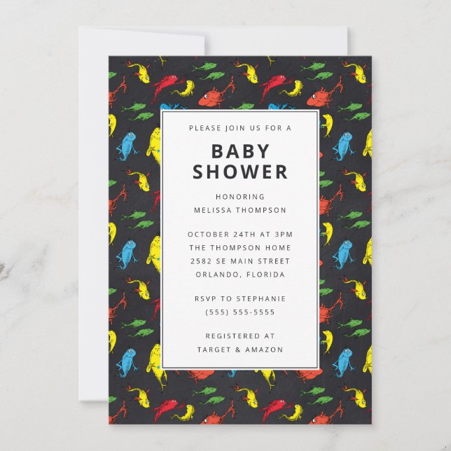Dr. Seuss - One Fish, Two Fish | Baby Shower Invitation (Front)
