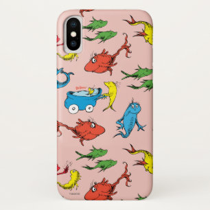 Dr. Seuss   One Fish Two Fish Pattern iPhone X Case