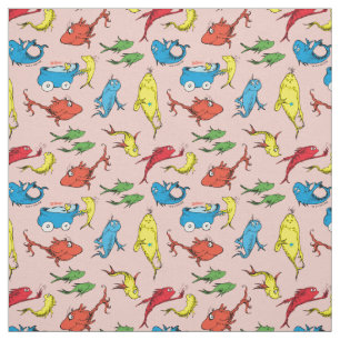 Dr. Seuss   One Fish Two Fish Pattern Fabric