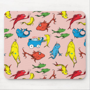 Dr. Seuss   One Fish Two Fish Pattern Mouse Mat