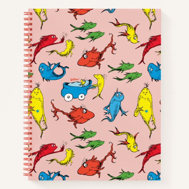 Dr. Seuss | One Fish Two Fish Pattern Notebook (Front)