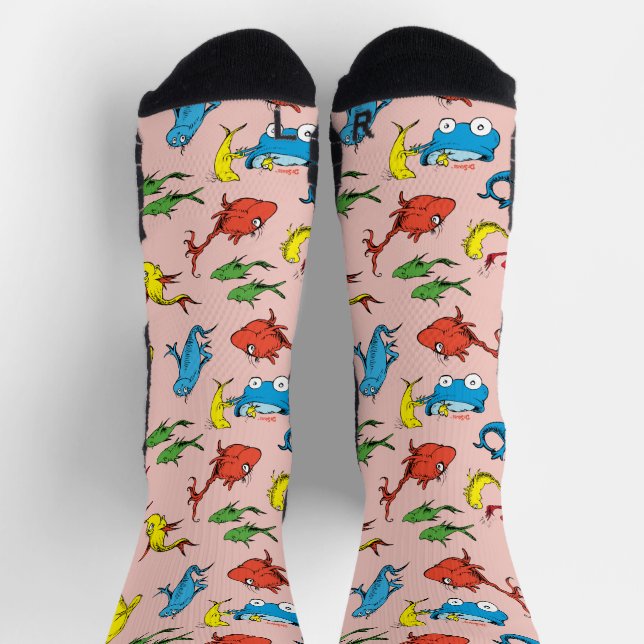 Dr. Seuss | One Fish Two Fish Pattern Socks (Top)