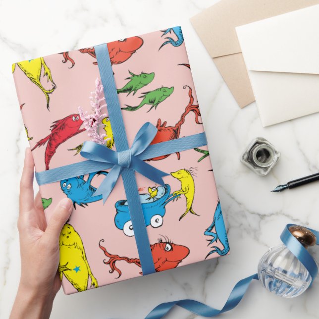 Dr. Seuss | One Fish Two Fish Pattern Wrapping Paper (Gifting)