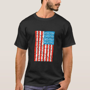 Dr. Seuss One Fish, Two Fish Red, White & Blue T-Shirt