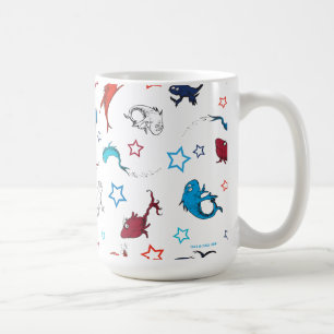 Dr. Seuss   One Fish Two Fish Star Pattern Coffee Mug