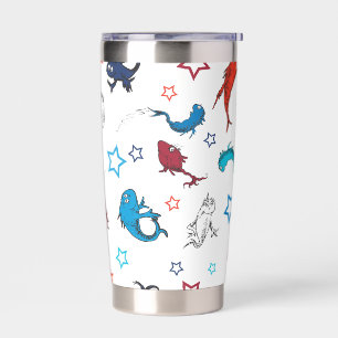 Dr. Seuss   One Fish Two Fish Star Pattern Insulated Tumbler