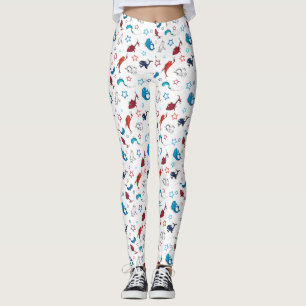 Dr. Seuss   One Fish Two Fish Star Pattern Leggings