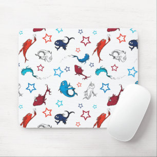 Dr. Seuss One Fish Two Fish Star Pattern Mouse Mat
