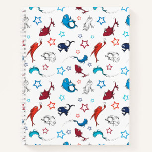 Dr. Seuss   One Fish Two Fish Star Pattern Notebook