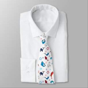 Dr. Seuss   One Fish Two Fish Star Pattern Tie