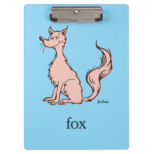 Dr. Seuss Pink Fox Clipboard