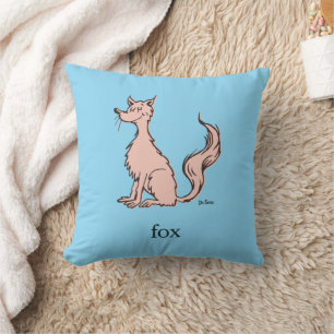Dr. Seuss   Pink Fox Cushion