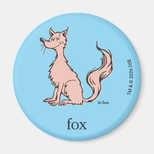 Dr. Seuss Pink Fox Magnet
