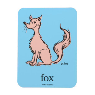 Dr. Seuss   Pink Fox Magnet