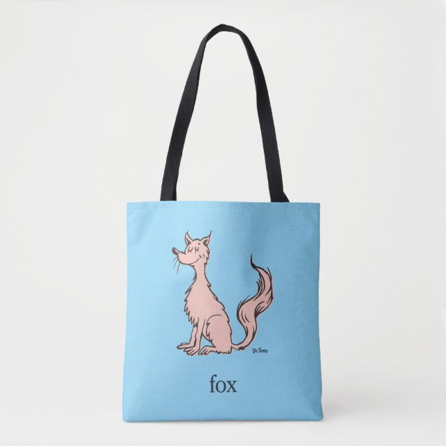 Dr. Seuss | Pink Fox Tote Bag (Front)