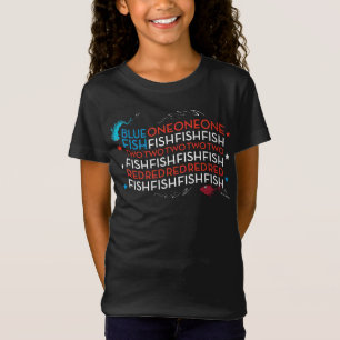 Dr. Seuss Red Fish Blue Fish US Flag Graphic T-Shirt