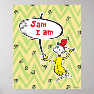 Dr. Seuss   Sam-I-Am Holding Sign