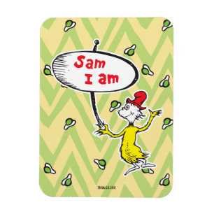Dr. Seuss   Sam-I-Am Holding Sign Magnet