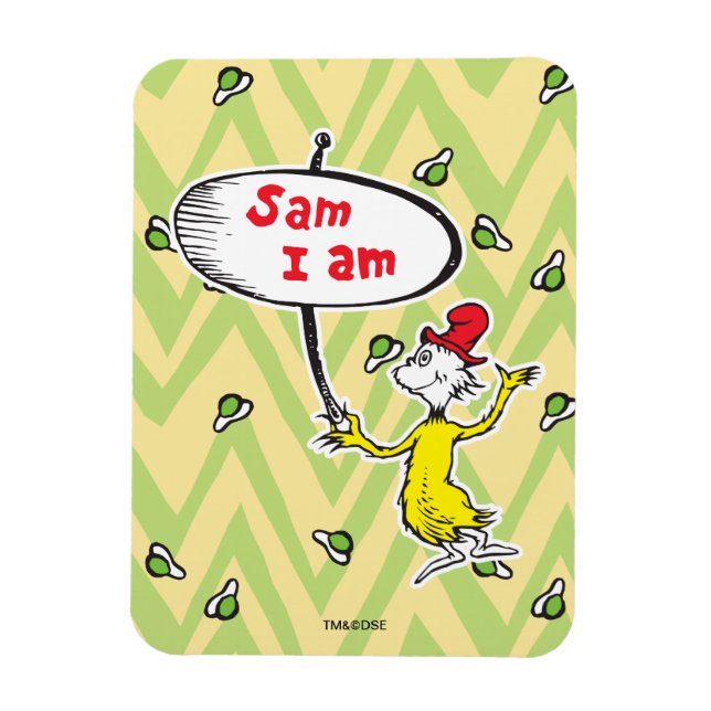 Dr. Seuss | Sam-I-Am Holding Sign Magnet (Vertical)