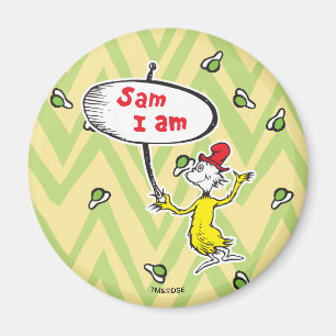 Dr. Seuss   Sam-I-Am Holding Sign Magnet