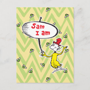 Dr. Seuss   Sam-I-Am Holding Sign Postcard