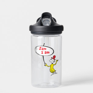 Dr. Seuss   Sam-I-Am Holding Sign Water Bottle