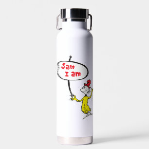 Dr. Seuss   Sam-I-Am Holding Sign Water Bottle