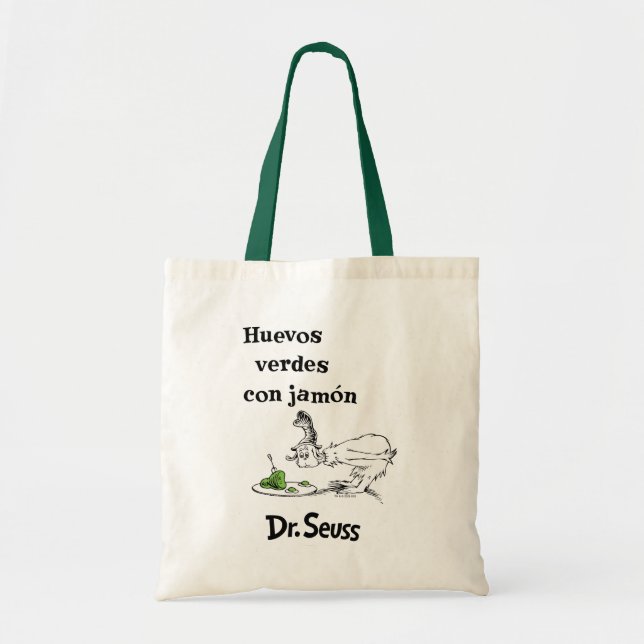 Dr. Seuss Spanish Green Eggs and Ham Tote Bag (Front)