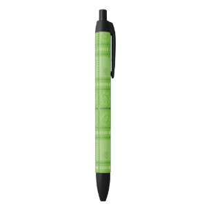 Dr. Seuss   St. Patrick's Day Plaid Pattern Black Ink Pen