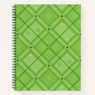Dr. Seuss   St. Patrick's Day Plaid Pattern Notebook