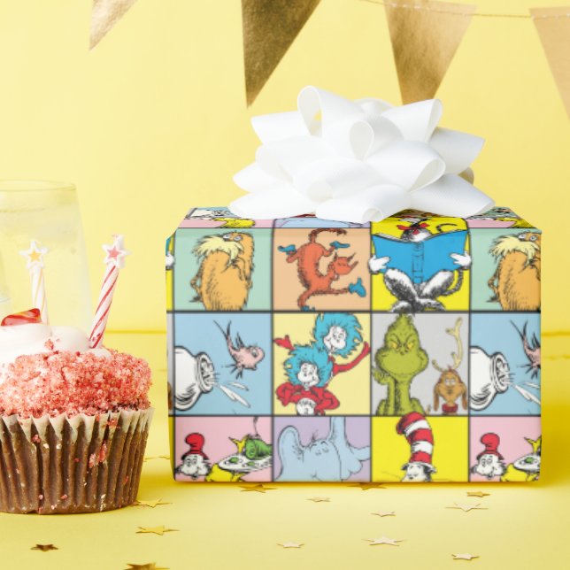 Dr. Seuss | Stories Graphic Wrapping Paper (Birthday Party)