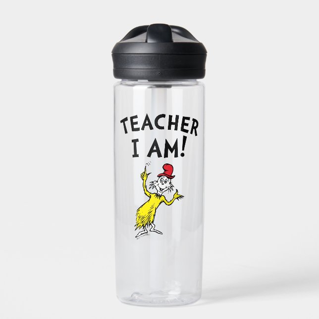 Dr. Seuss | Teacher I Am! Water Bottle (Front)