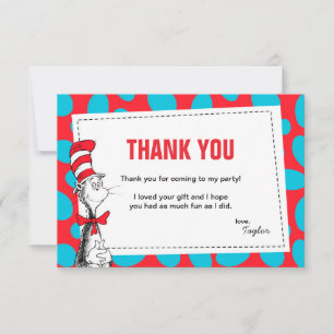 Dr. Seuss The Cat in the Hat Birthday Thank You