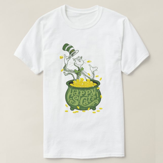 Dr. Seuss | The Cat in the Hat - Happy St. Cat's! T-Shirt (Design Front)