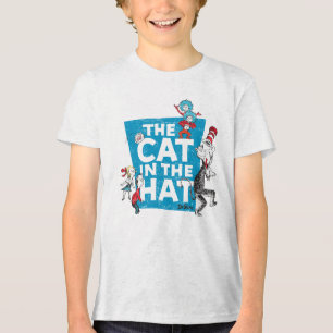 Dr. Seuss   The Cat in the Hat Logo - Characters Tri-Blend Shirt