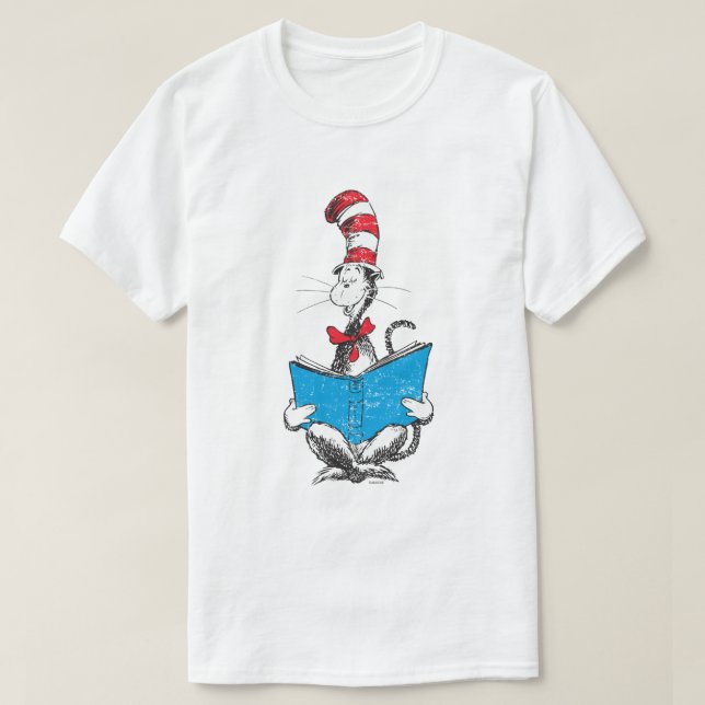 Dr. Seuss | The Cat in the Hat - Reading T-Shirt (Design Front)