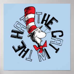 Dr. Seuss   The Cat in the Hat Round Art Poster