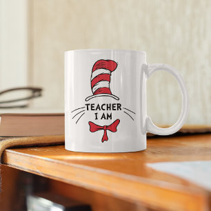 Dr. Seuss   The Cat in the Hat - Teacher I am Coffee Mug