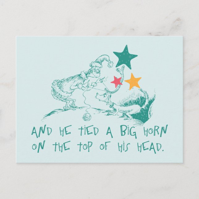 Dr. Seuss | The Grinch and Max Postcard (Front)