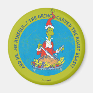 Dr Seuss   The Grinch   Christmas Roast Beast Magnet