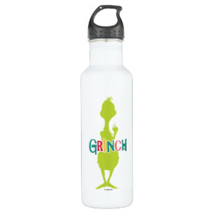 Dr. Seuss   The Grinch - Green Silhouette 710 Ml Water Bottle