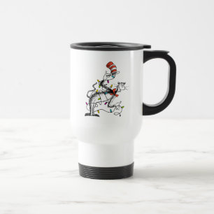 Dr. Seuss   The Grinch   Mischievous Cat in the Ha Travel Mug