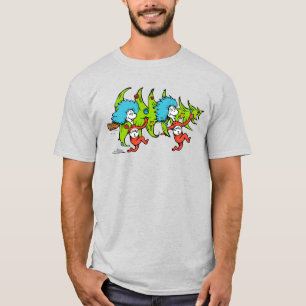 Dr. Seuss   The Grinch   Thing 1 Thing 2 Christmas T-Shirt