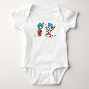 Dr Seuss   The Grinch   Thing 1 & Thing 2 Dancing Baby Bodysuit