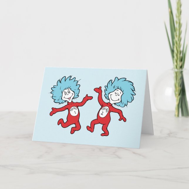 Dr. Seuss Thing 1 and Thing 2 Character Card (Front)