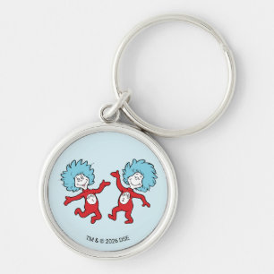 Dr. Seuss Thing 1 and Thing 2 Character Key Ring