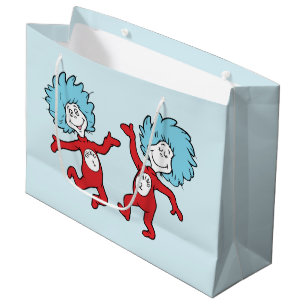 Dr. Seuss Thing 1 and Thing 2 Character Large Gift Bag
