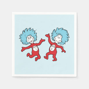 Dr. Seuss Thing 1 and Thing 2 Character Napkin