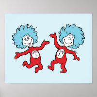 Dr. Seuss Thing 1 and Thing 2 Character