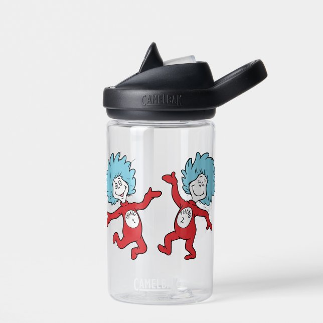 Dr. Seuss Thing 1 and Thing 2 Character Water Bottle (Left)